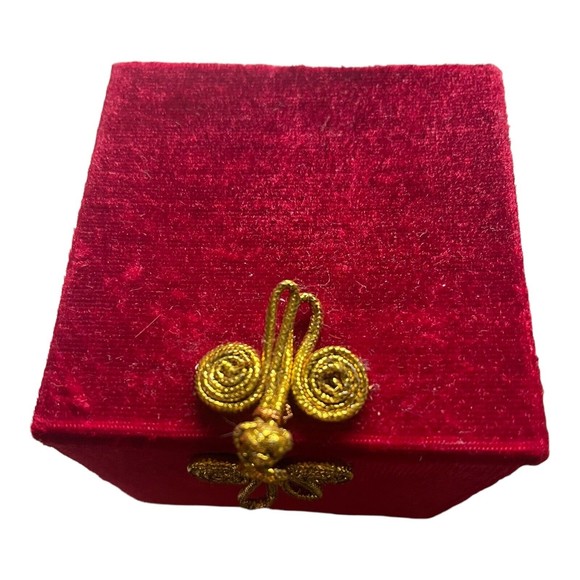 Vtg 2000 Fannie May Candy Christmas Ornament Ball in Velvet Box Snowman Gifts - Picture 6 of 9